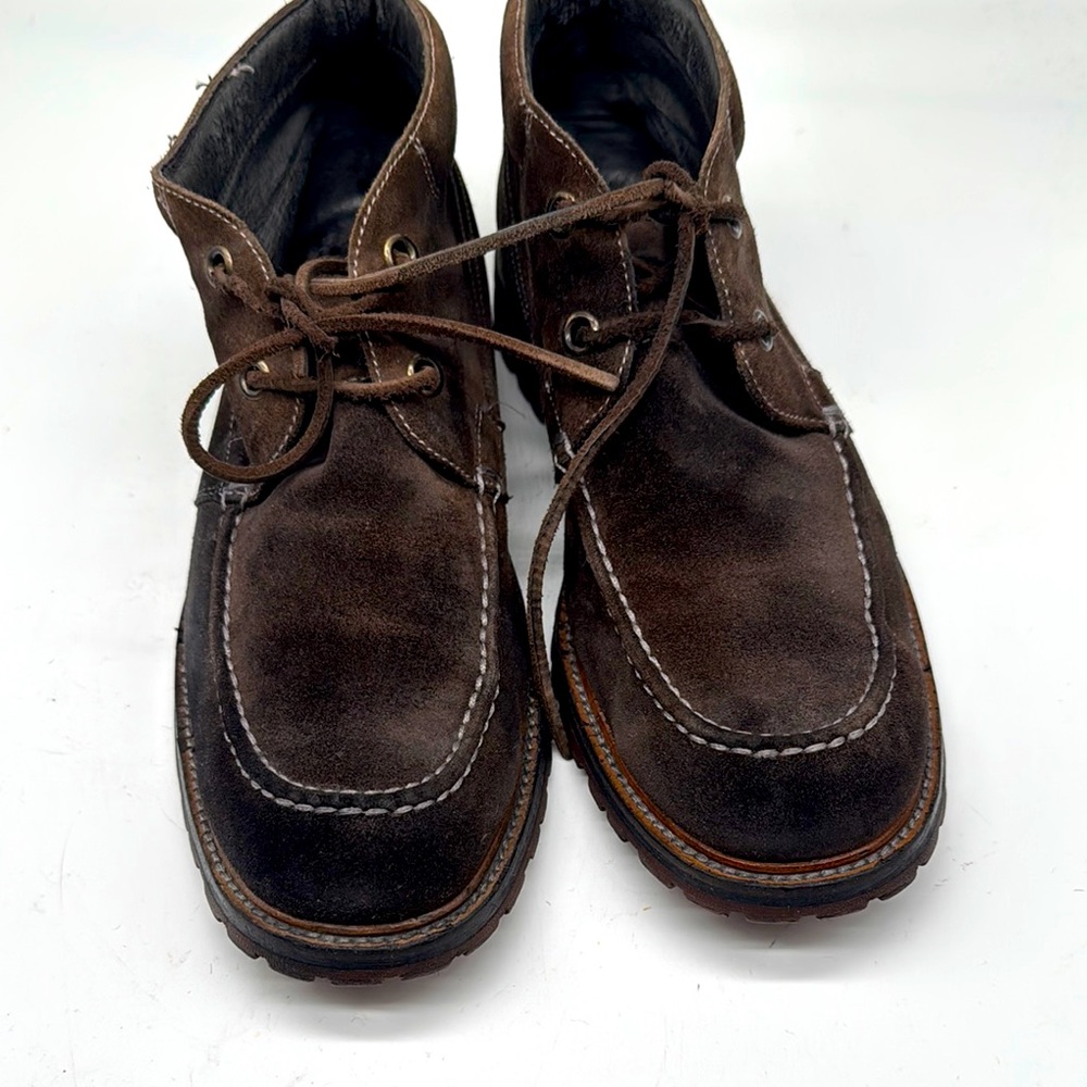 John Varvatos brown suede boots 9M